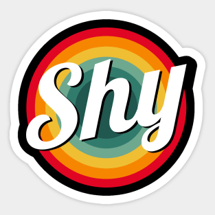 shy Sticker